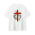 CHANGED BY GRACE ADDICT White Boxy Oversized T-Shirt
