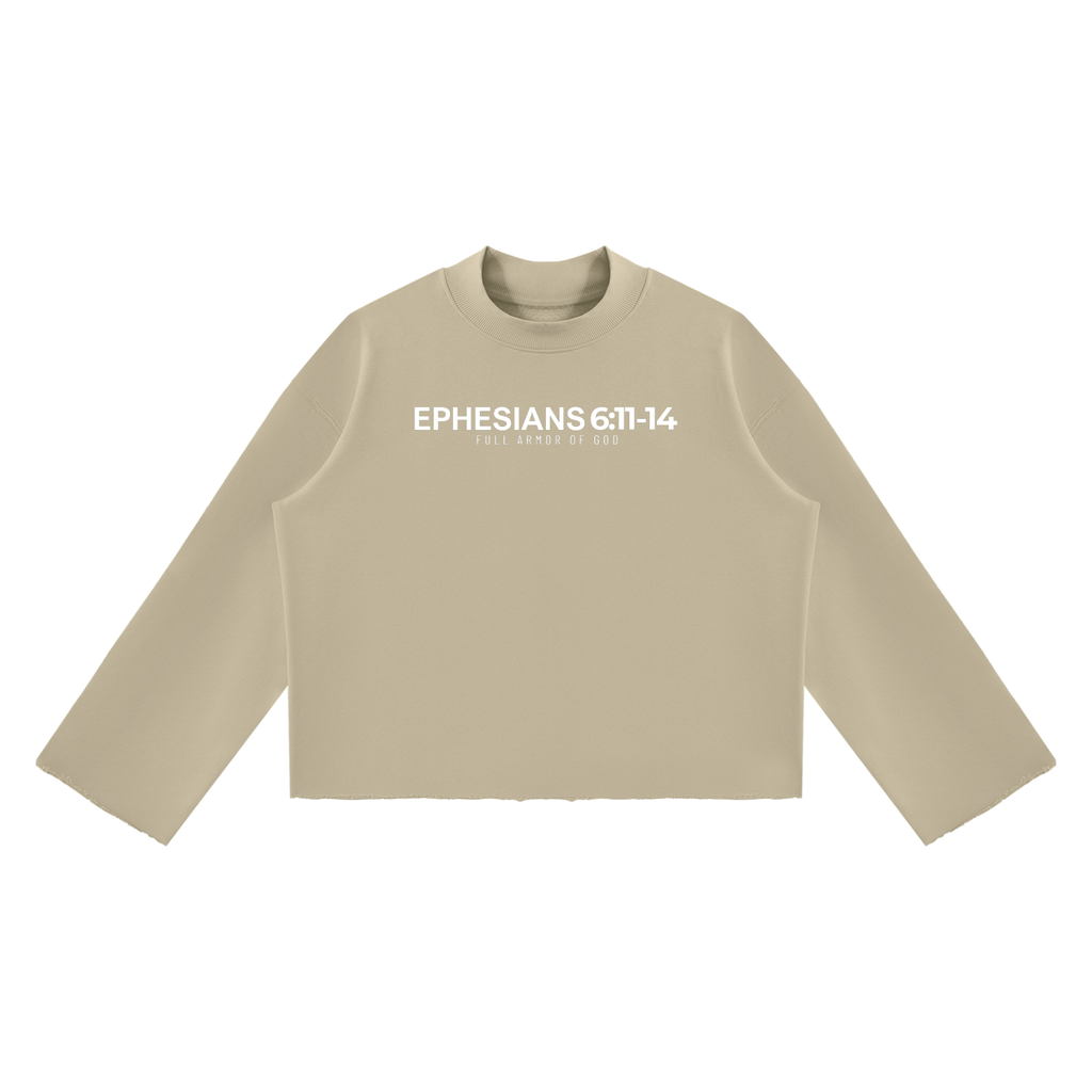 E6 Mock Neck Boxy Sweatshirt