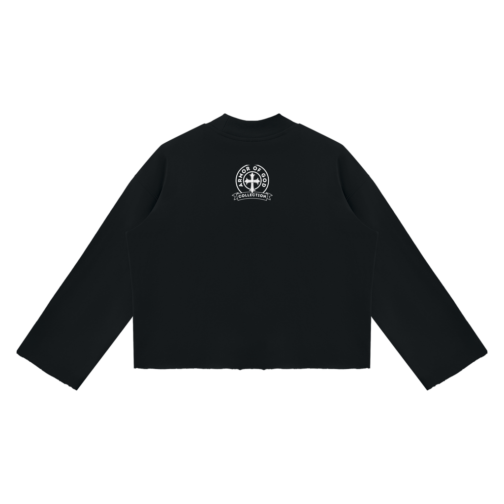 E6 Mock Neck Boxy Sweatshirt