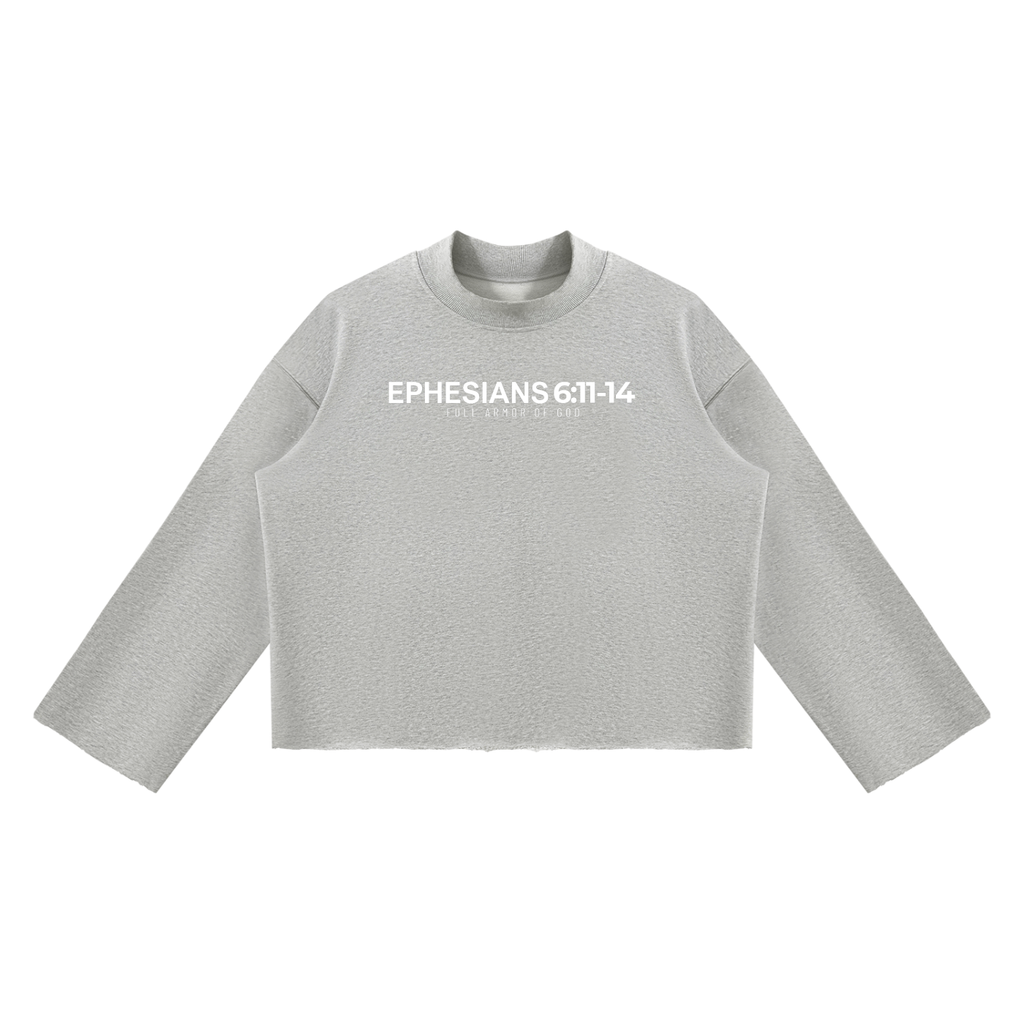 E6 Mock Neck Boxy Sweatshirt