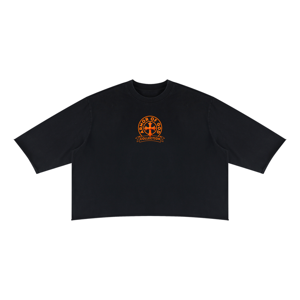 NC KING Wash Raw Hem Boxy T-Shirt