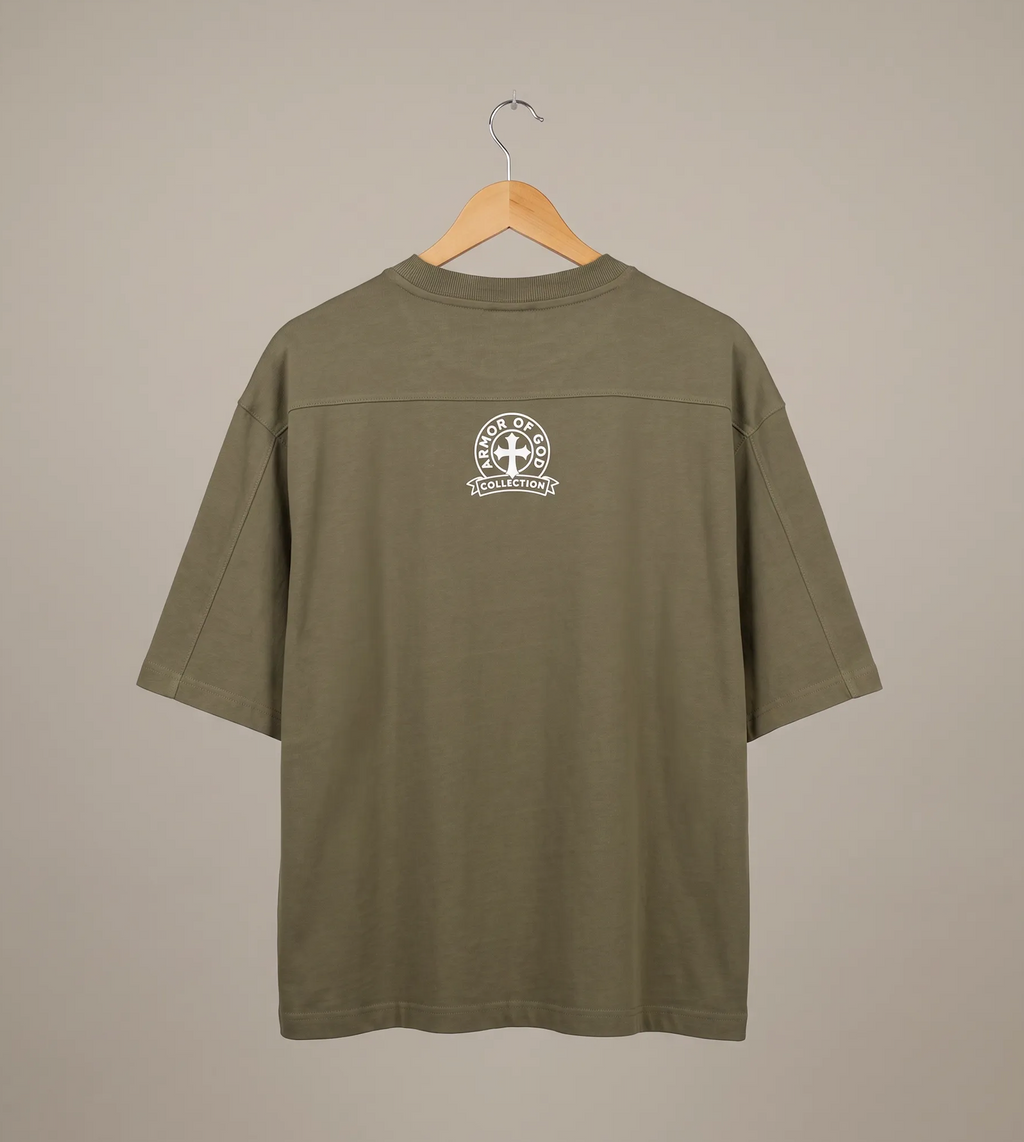 EPHESIAN AOG OLIVE PREMIUM BOXY T