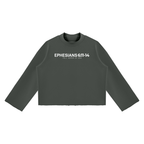E6 Mock Neck Boxy Sweatshirt