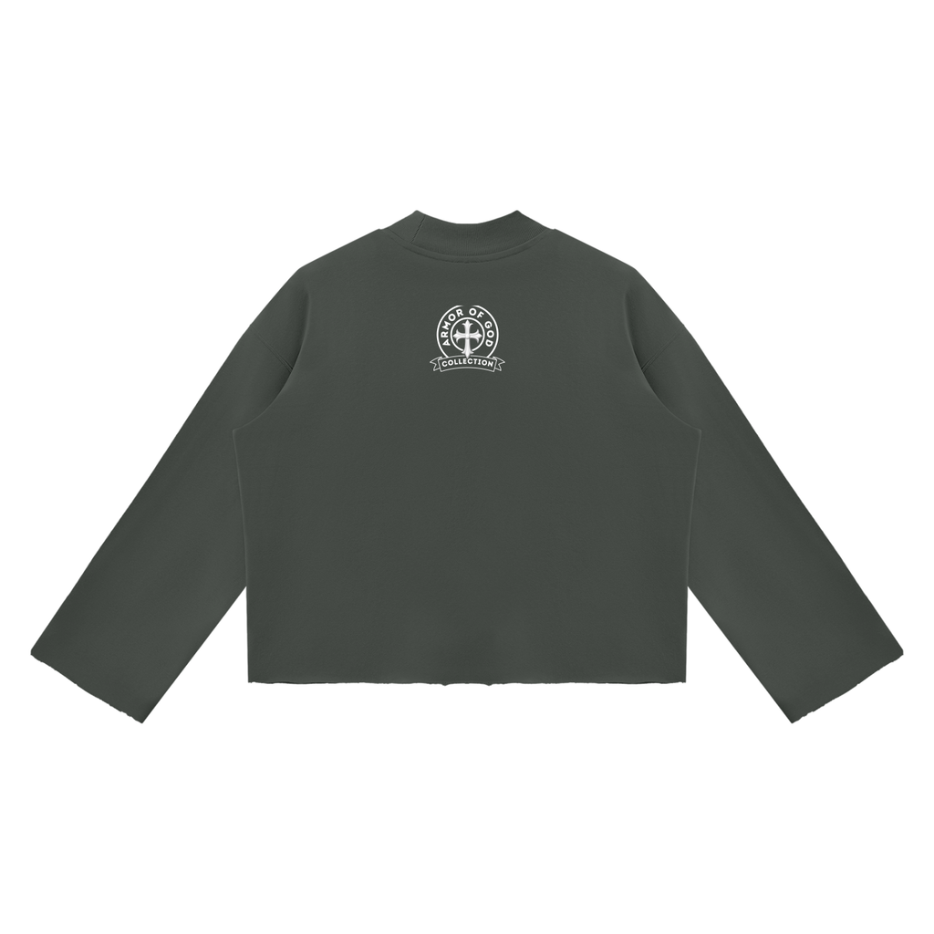 E6 Mock Neck Boxy Sweatshirt