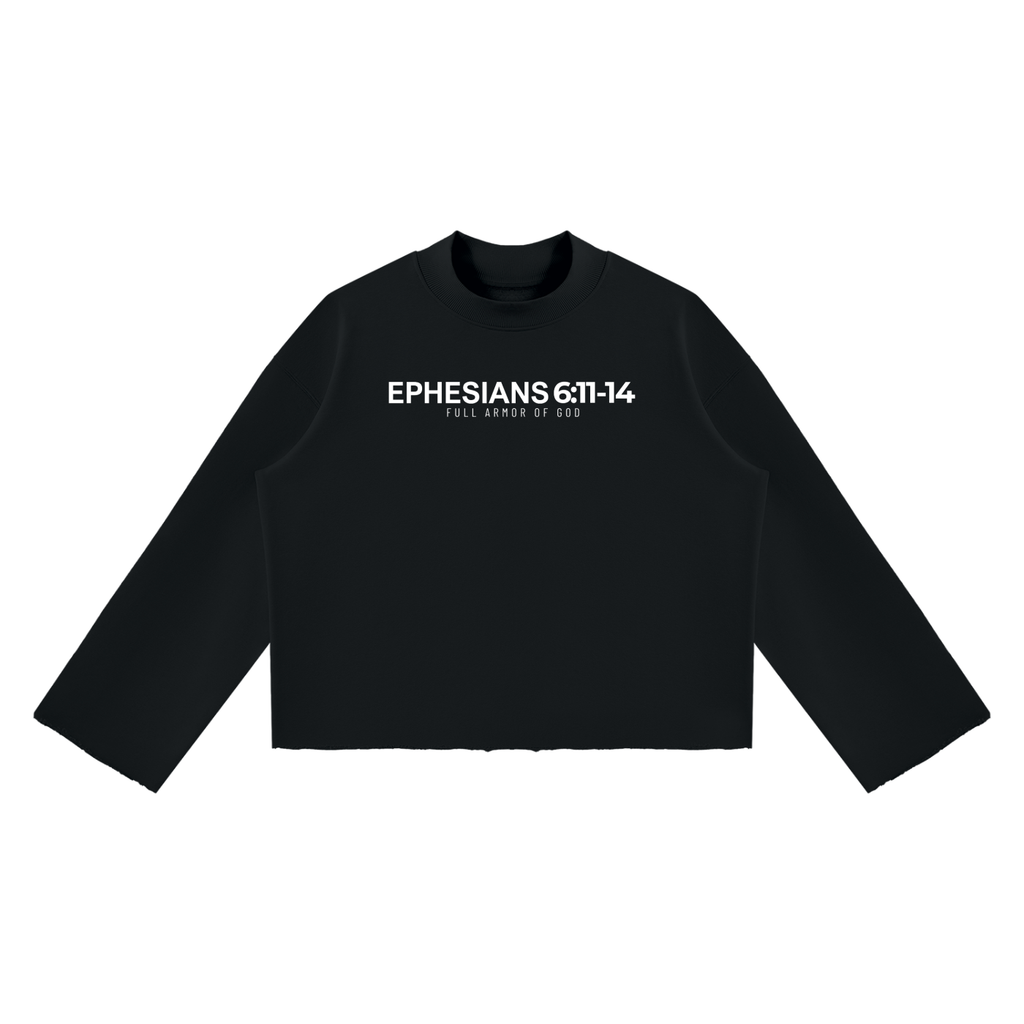 E6 Mock Neck Boxy Sweatshirt