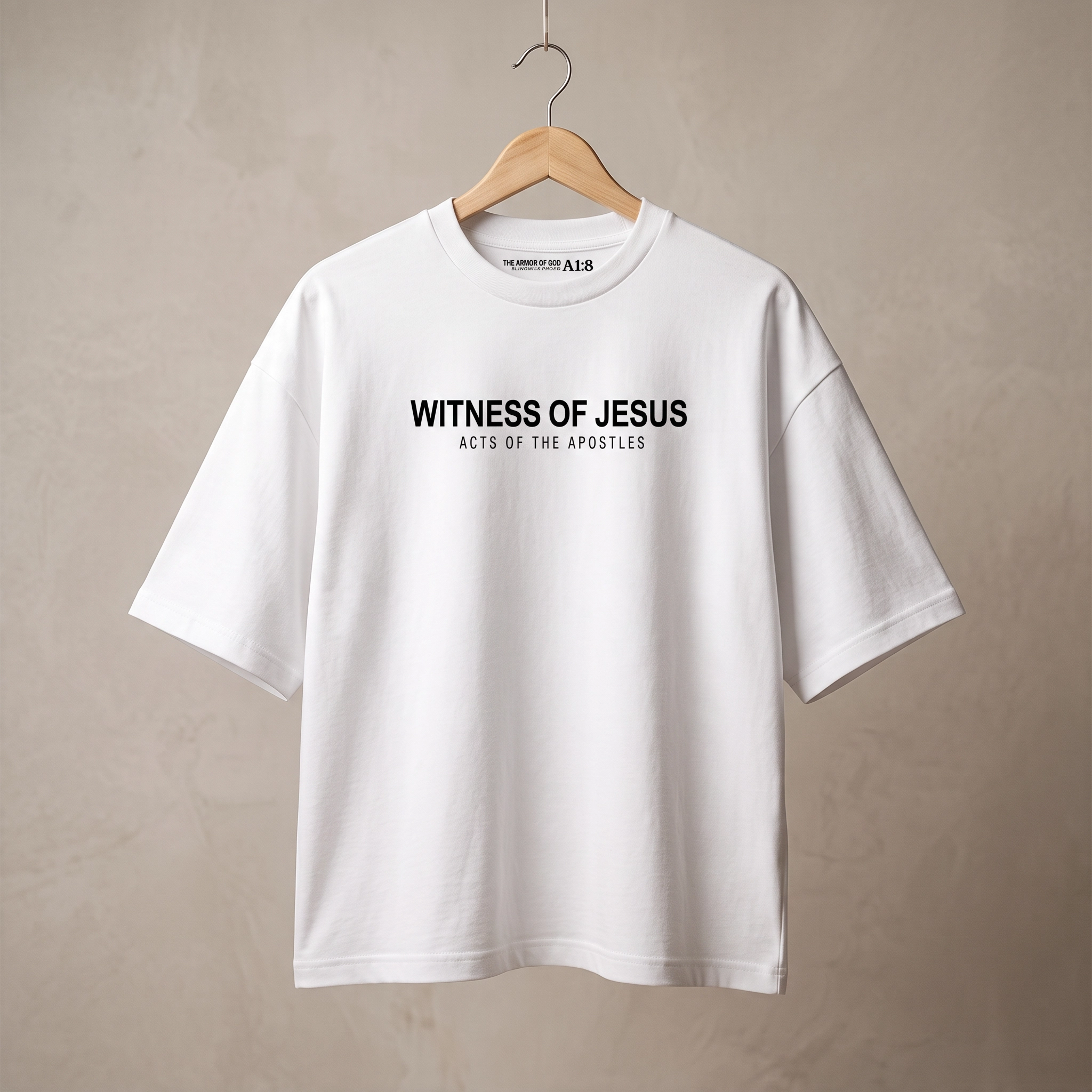 "WITNESS OF JESUS" PREMIUM BOXY SHIRT