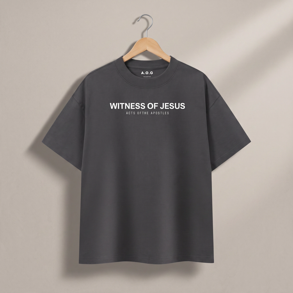 "WITNESS OF JESUS" PREMIUM BOXY SHIRT